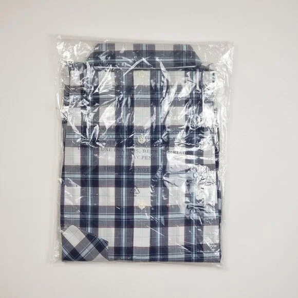 UNTUCKit Sorbo Shirt Women's 6 Cotton Button Up Blue White Red Plaid Regular Fit - Picture 13 of 16